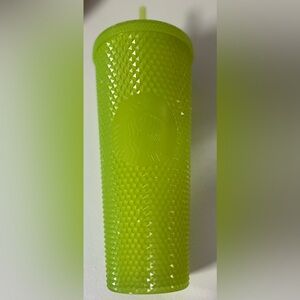 Glow in the dark neon yellow Starbucks tumbler venti💛